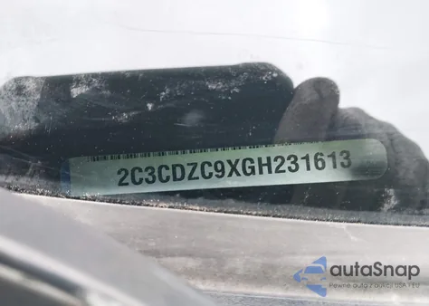 2016 Dodge Challenger Srt Hellcat from USA, damaged, VIN 2C3CDZC9XGH231613